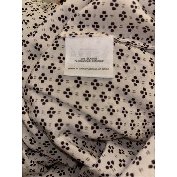 Tory Burch Silk printed V Neck Tunic Top Size 4 - Picture 6 of 8